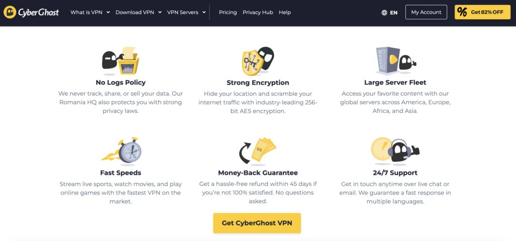 CyberGhost VPN Features For Tor Browser Access In Geo-Restricted Countries